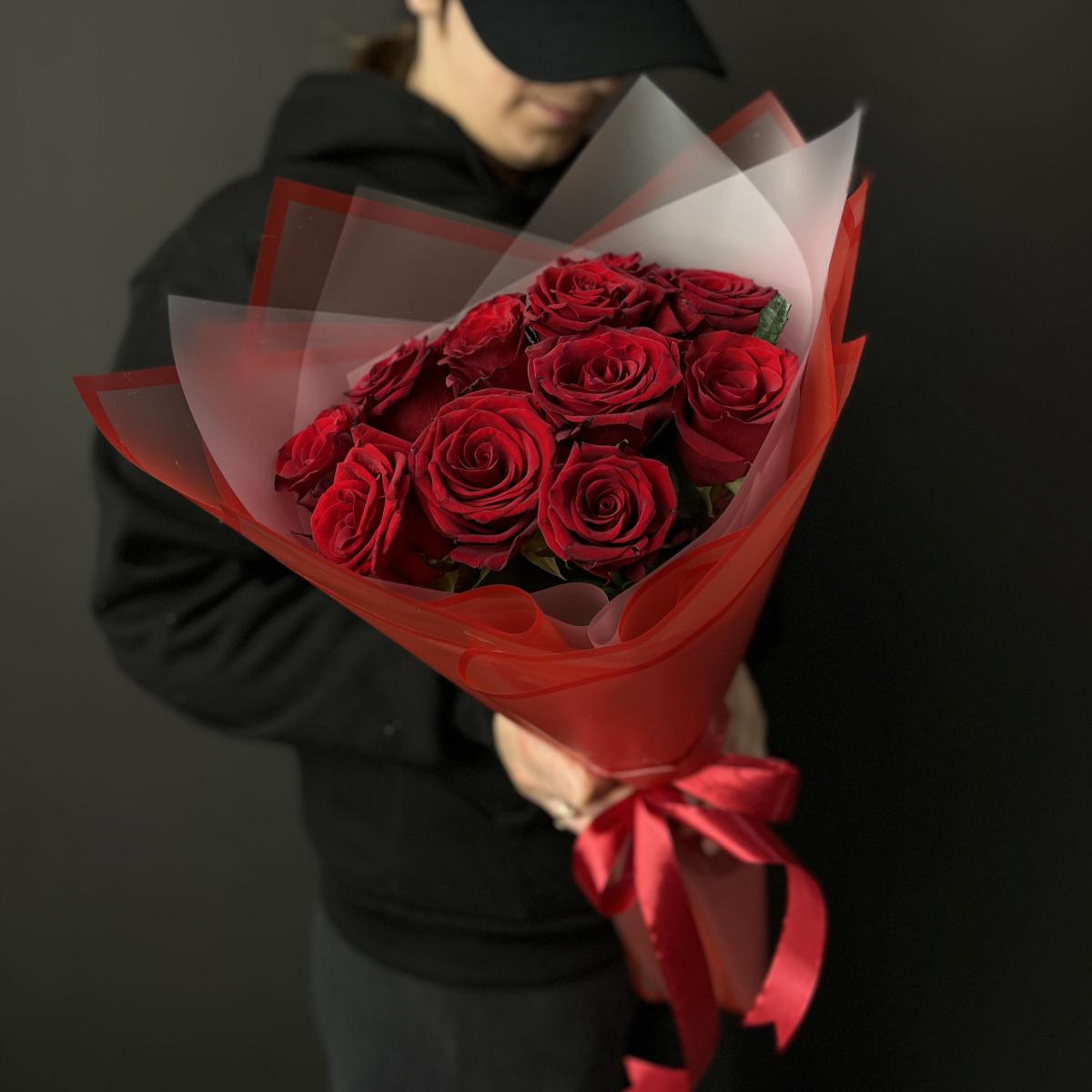 Букеты из красных роз 40 см (Эквадор) [№  14924tm]