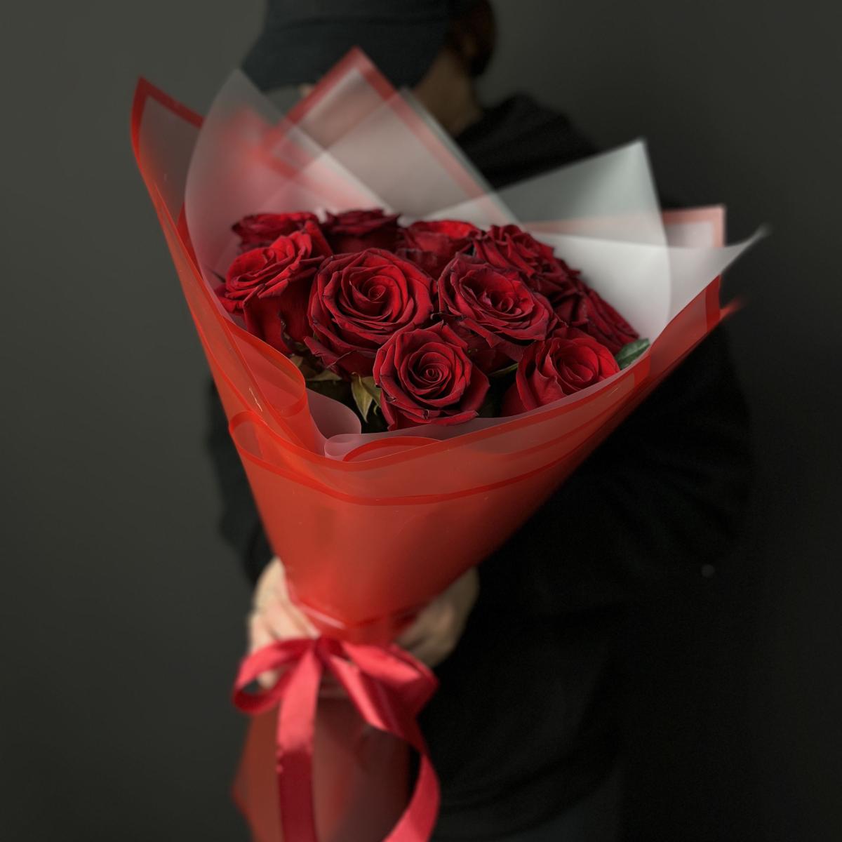 Букеты из красных роз 40 см (Эквадор) [№  14924tm]