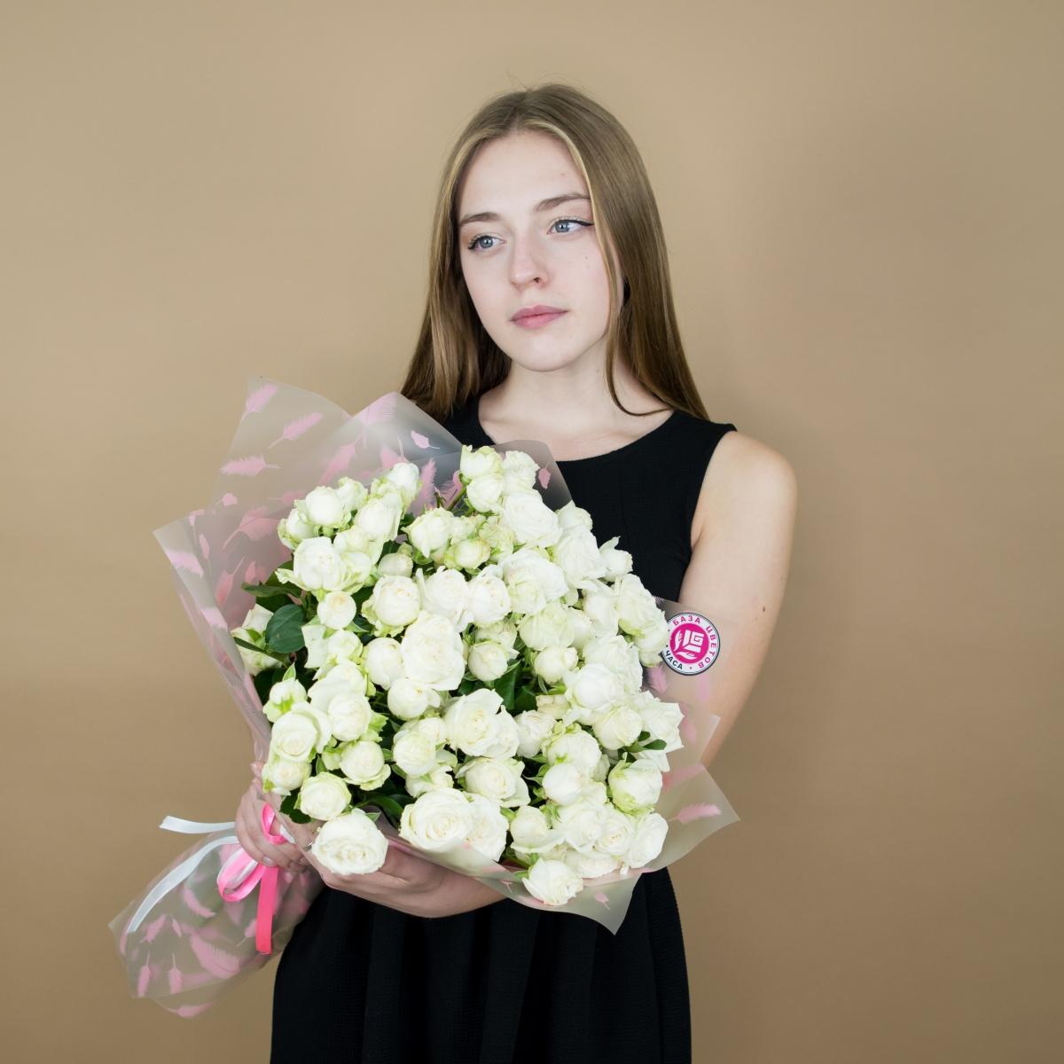 Розы кустовые белые (артикул   312tmn)